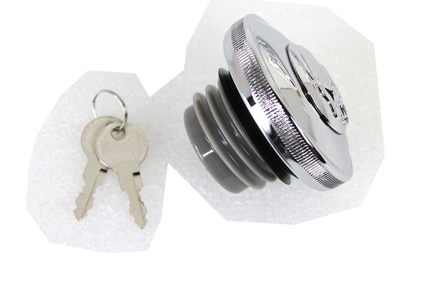 Wyatt Gatling #78399 - Keyed Gas Cap Vented Chrome