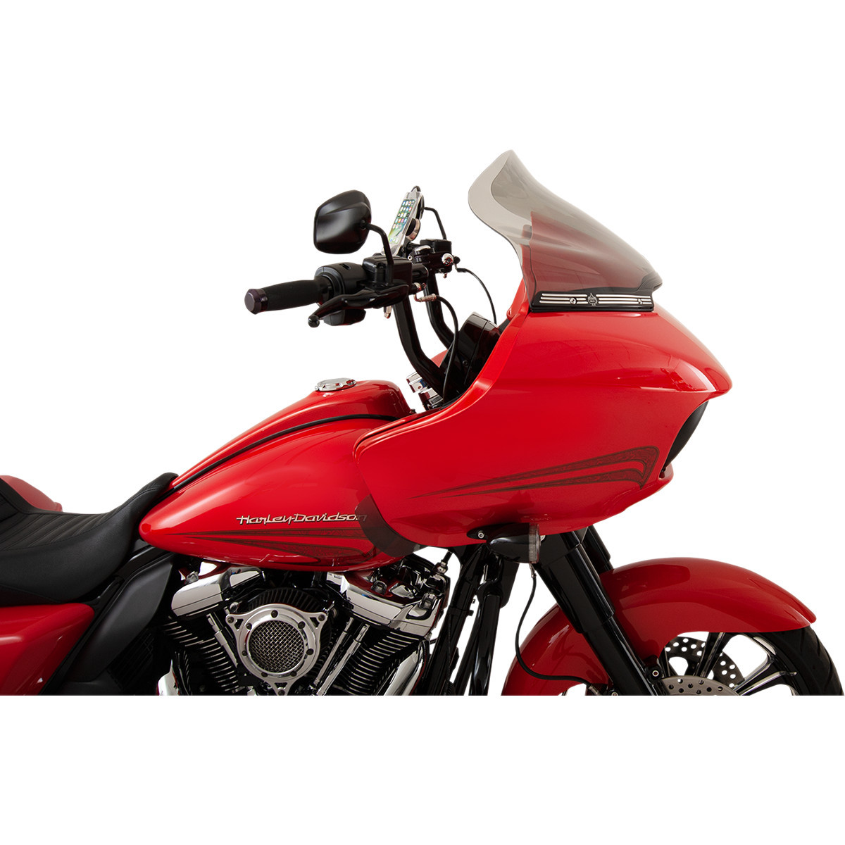 Klock Werks #KWW-01-0316 - Sport Flare® Windshield - 14" - Tint - '15-'25 FLTR