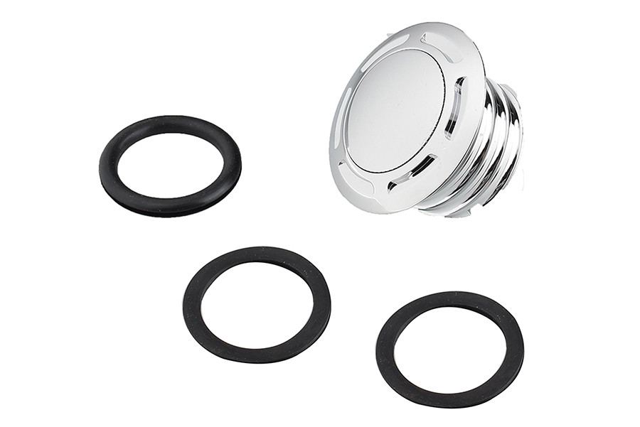 V-Twin #78688 - Slot Pop Up Vented Gas Cap Chrome