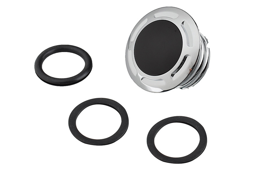 V-Twin #78688D - Slot Pop Up Vented Gas Cap Chrome