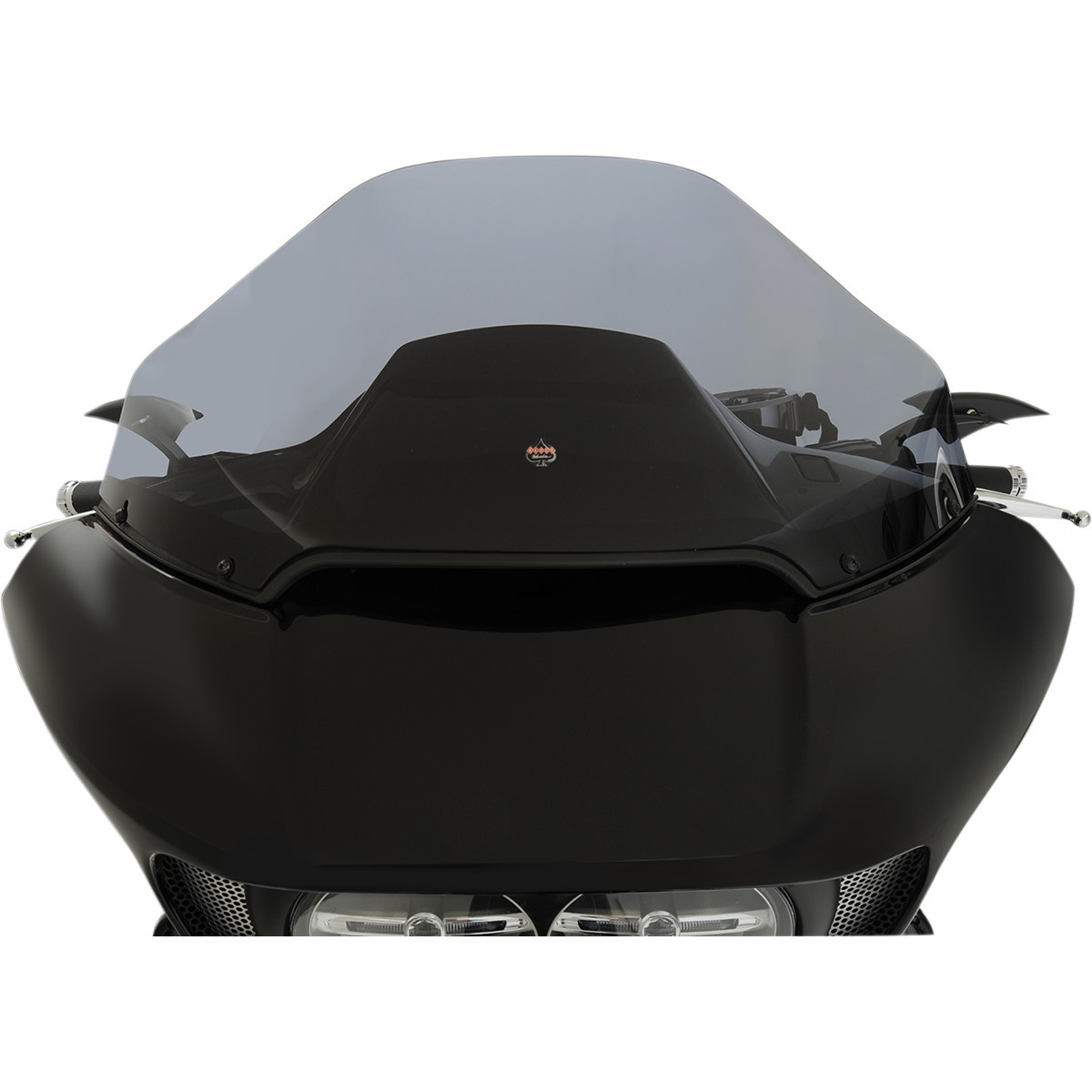 Klock Werks #KWW-01-0317 - Sport Flare® Windshield - 14" - Dark Smoke - '15-'25 FLTR