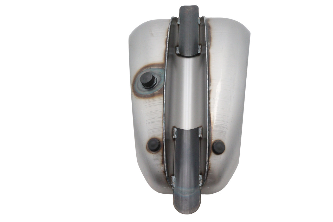 V-Twin #012986 - Laredo 3.1 Gallon Dished Gas Tank Raw
