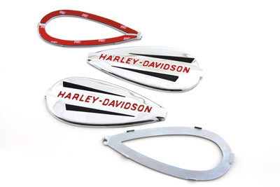 Wyatt Gatling - Gas Tank Emblems with Red Lettering