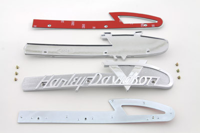 Wyatt Gatling - Gas Tank Emblems with Chrome Lettering