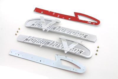 Wyatt Gatling - Gas Tank Emblems with Chrome Lettering