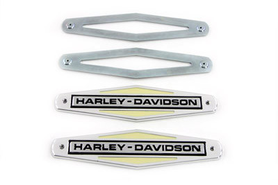 Wyatt Gatling - Gas Tank Emblems with Black Lettering