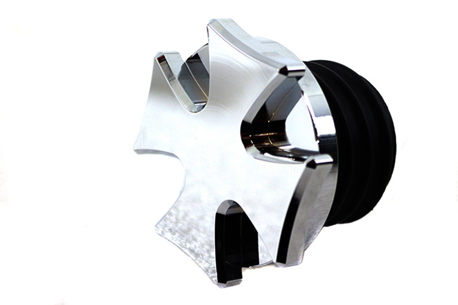 V-Twin - Iron Cross Gas Cap Chrome