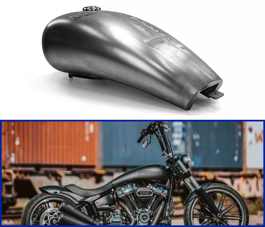 V-Twin #HD-SF-009 - M8 Stretch 5.00 Gallon Gas Tank Raw