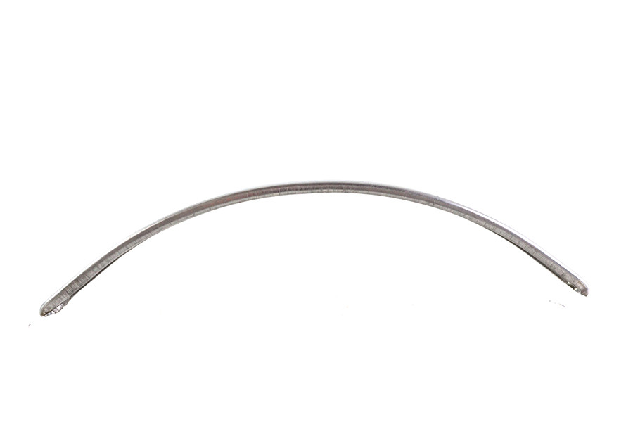 V-Twin #A-2608 - Large Ribbed Emblem Trim Stainless Steel