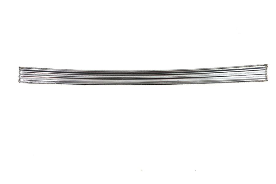 V-Twin #A-2608 - Large Ribbed Emblem Trim Stainless Steel