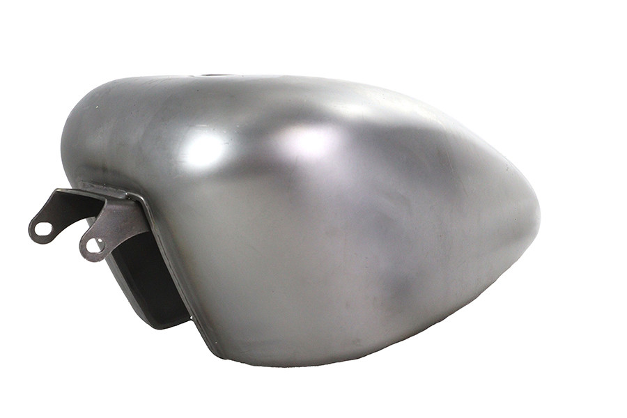 V-Twin #HD-SF-018 - M8  inchSporty inch 3.2 Gallon Gas Tank Raw Steel Low Mount