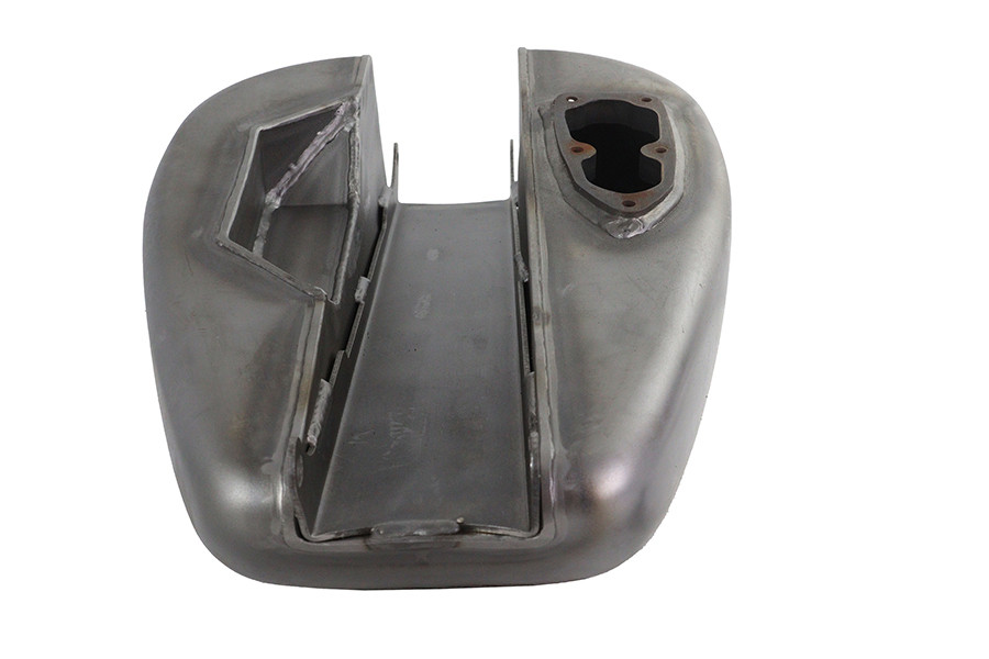 V-Twin #HD-SF-018 - M8  inchSporty inch 3.2 Gallon Gas Tank Raw Steel Low Mount