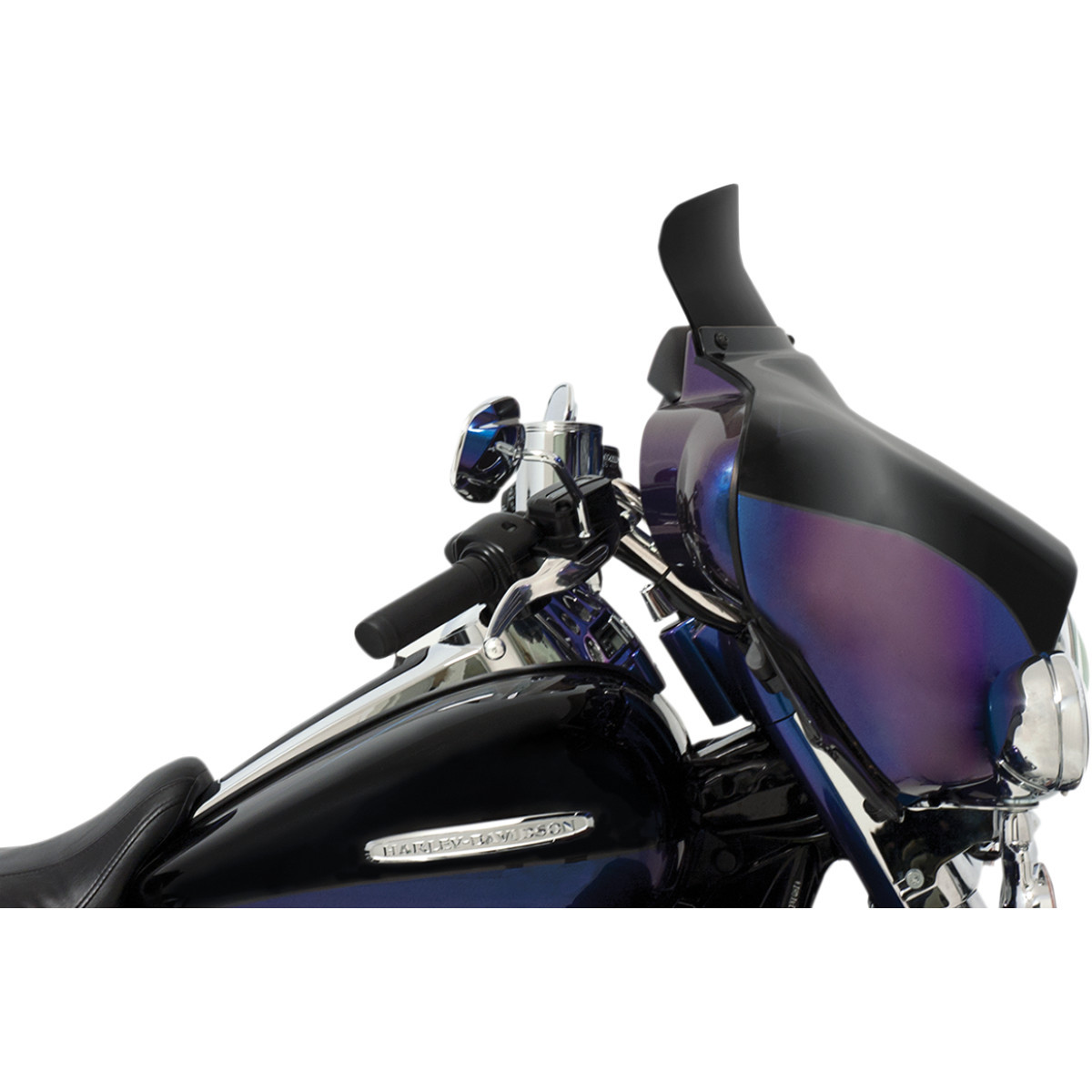 Memphis Shades #MEP84310 - Spoiler Windshield - 5" - Dark Black Smoke - '96-'13 FLH