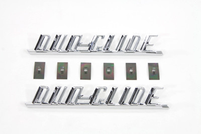 Replica #59195-58T - inchDuo-Glide inch Fender Emblem Set