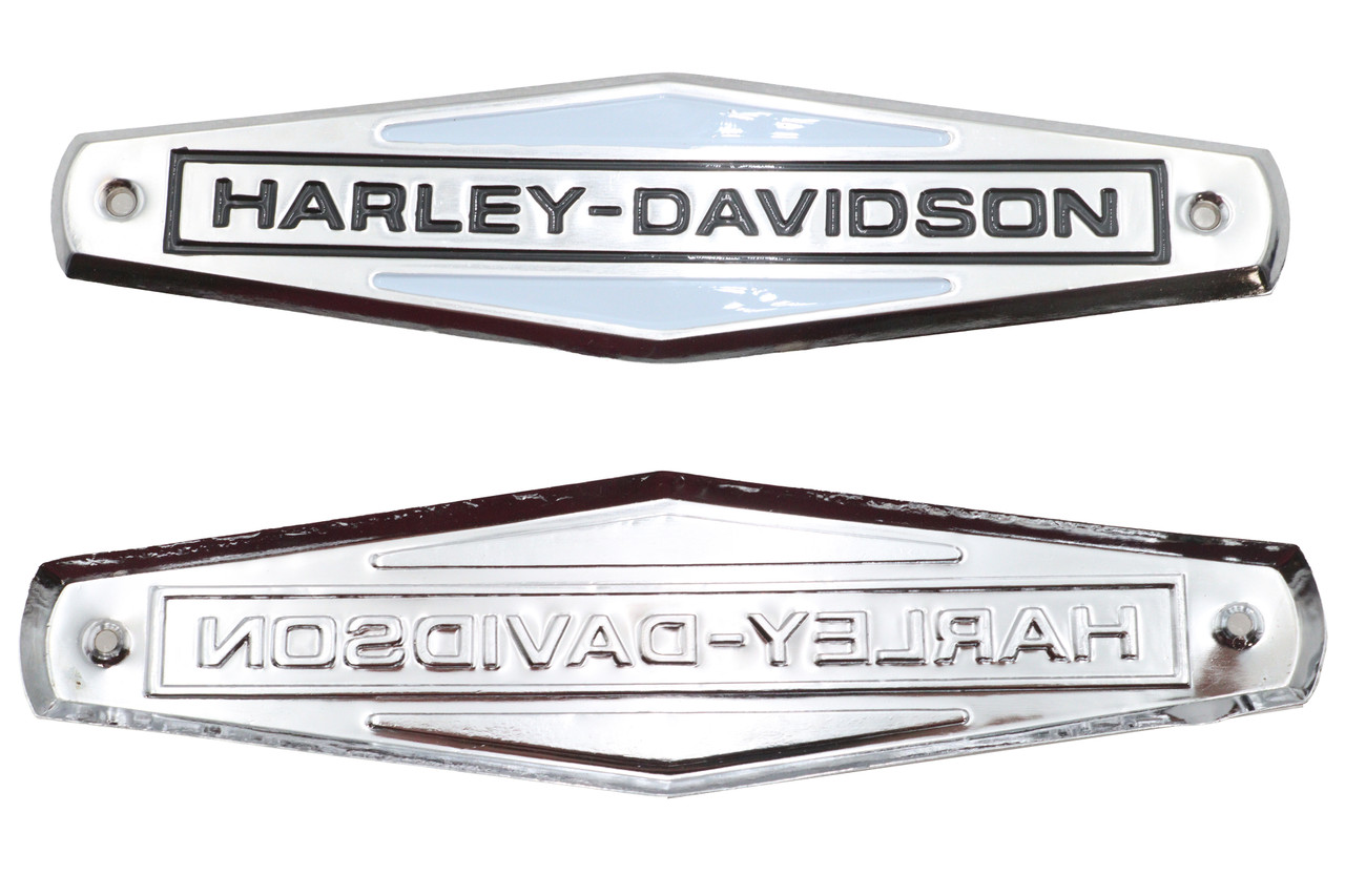 V-Twin #78946 - Eagle Iron 1966-1972 Tank Emblem Set with Black Lettering