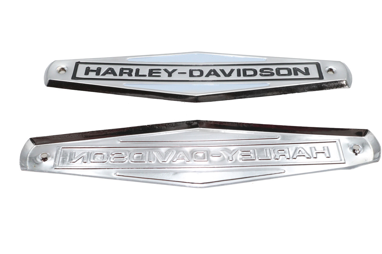 V-Twin #78946 - Eagle Iron 1966-1972 Tank Emblem Set with Black Lettering