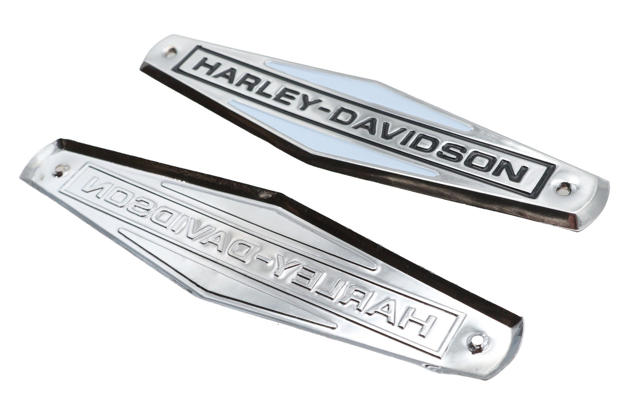 V-Twin #78946 - Eagle Iron 1966-1972 Tank Emblem Set with Black Lettering