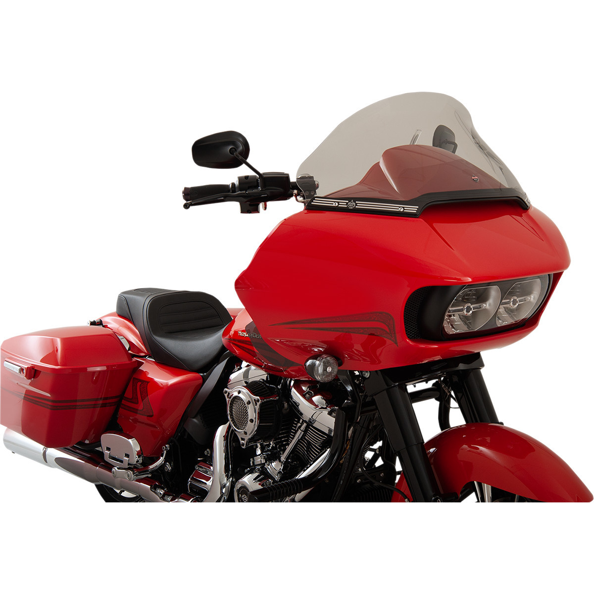 Klock Werks #KWW-01-0327 - Pro-Touring Flare® Windshield - 12" - Tinted - '15-'25 FLTR