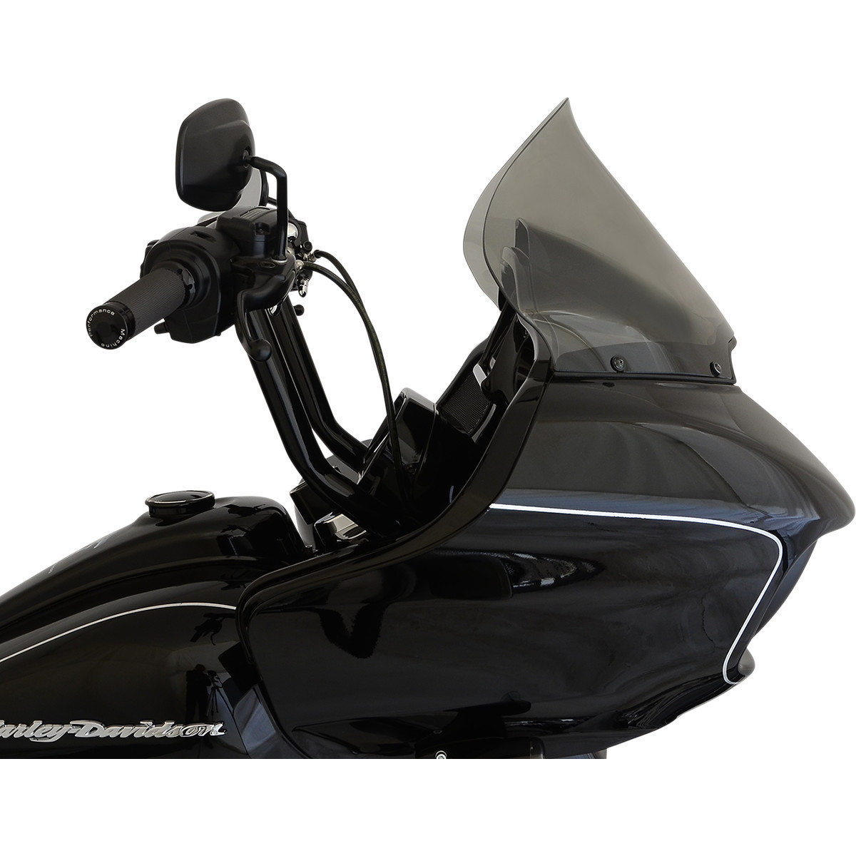 Klock Werks #KWW-01-0327 - Pro-Touring Flare® Windshield - 12" - Tinted - '15-'25 FLTR