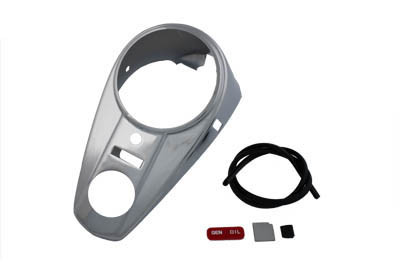V-Twin #12-0030 - Chrome Two Light Dash Panel
