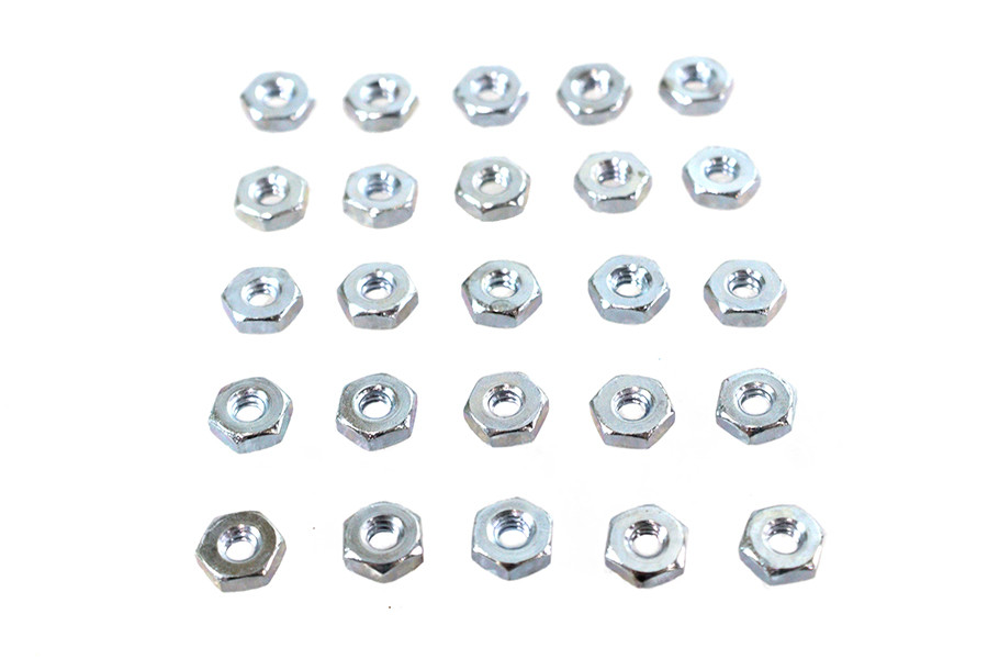 V-Twin - Zinc Hex Nut 6/32 inch Standard