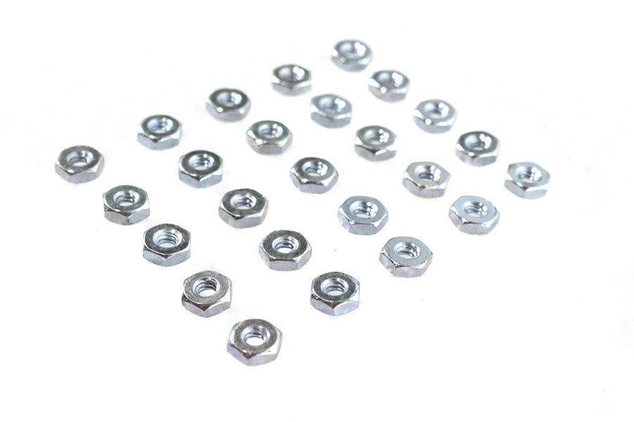 V-Twin - Zinc Hex Nut 6/32 inch Standard