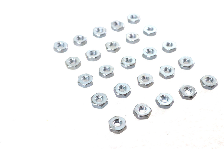 V-Twin - Zinc Hex Nut 6/32 inch Standard
