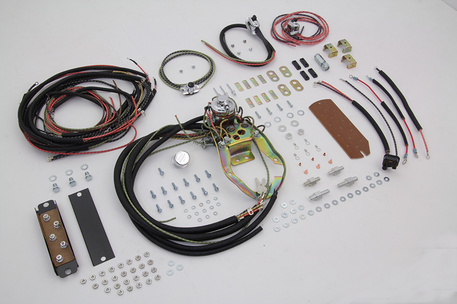 V-Twin #65-67 DSH ASSY - Three Light Dash Base Wiring Harness Assembly
