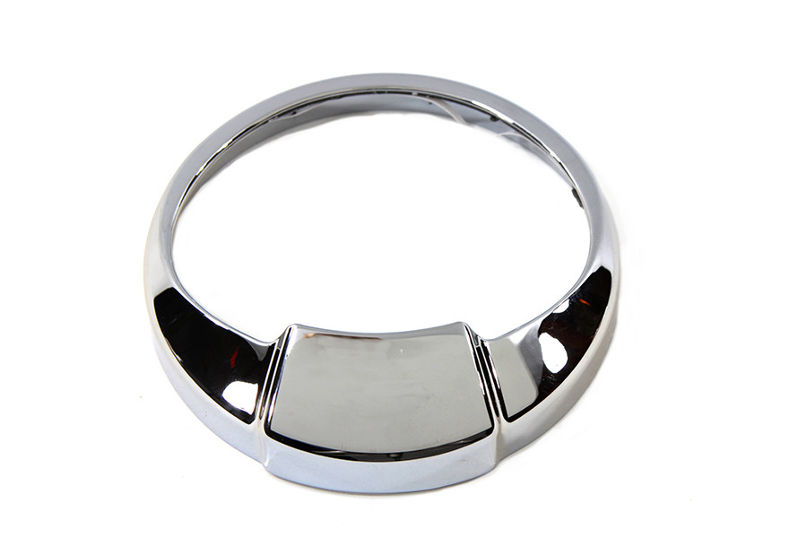 V-Twin #T21-6925 - Chrome 3.75 inch Speedometer Visor