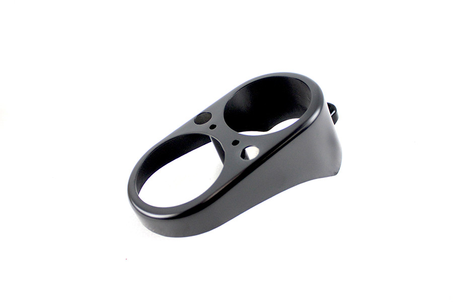 V-Twin #16205B - Dash Gauge Housing Matte Black