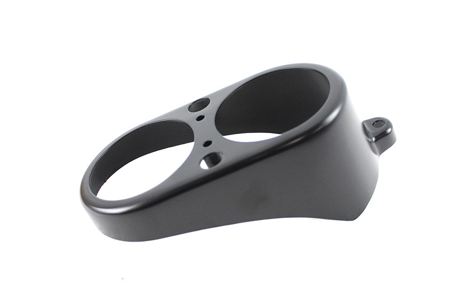 V-Twin #16205B - Dash Gauge Housing Matte Black