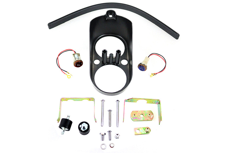 V-Twin - FXS Dash Housing Kit Black