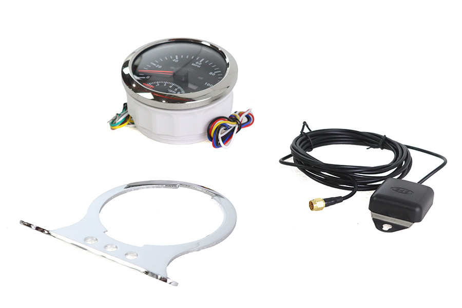 V-Twin - 85mm GPS Combo Tachometer and Speedometer Kit
