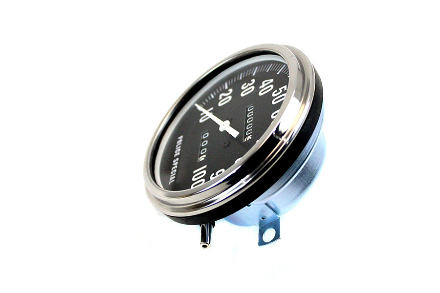 V-Twin #71473F - Replica Police 1:1 Speedometer