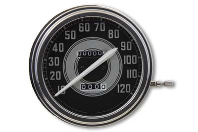 V-Twin #72982 - Speedometer with 2:1 Ratio and White Needle