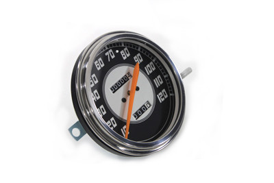 V-Twin #72409 - Speedometer with 2:1 Ratio and Orange Needle