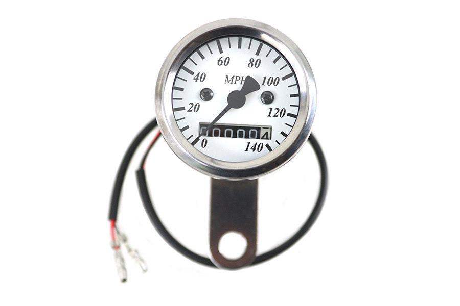V-Twin - Deco Mini 48mm Speedometer Kit with 2:1 Ratio