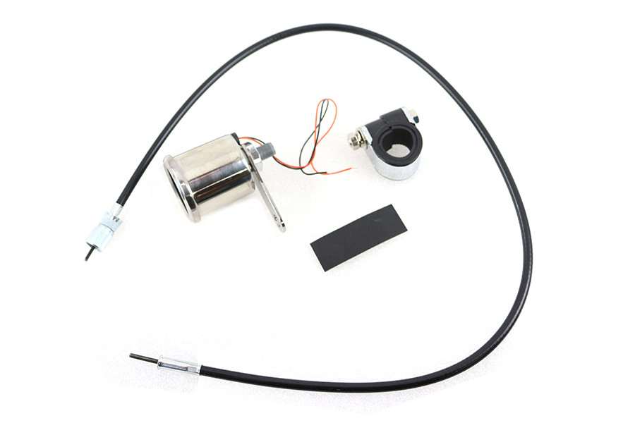V-Twin - Deco 48mm Mechanical Tachometer Kit with 2:1 Ratio