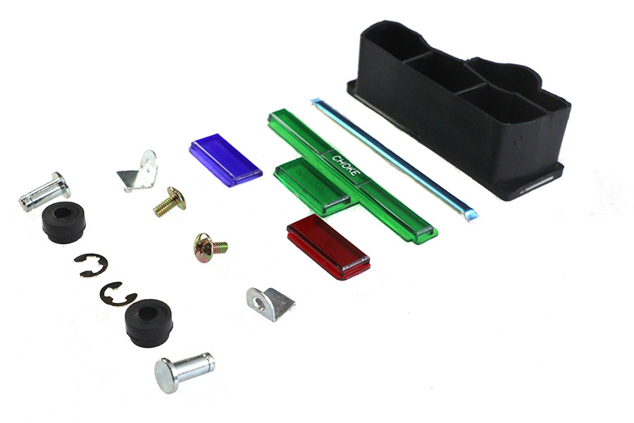 V-Twin #12-0043-L - Dash Panel Lens Hardware Kit