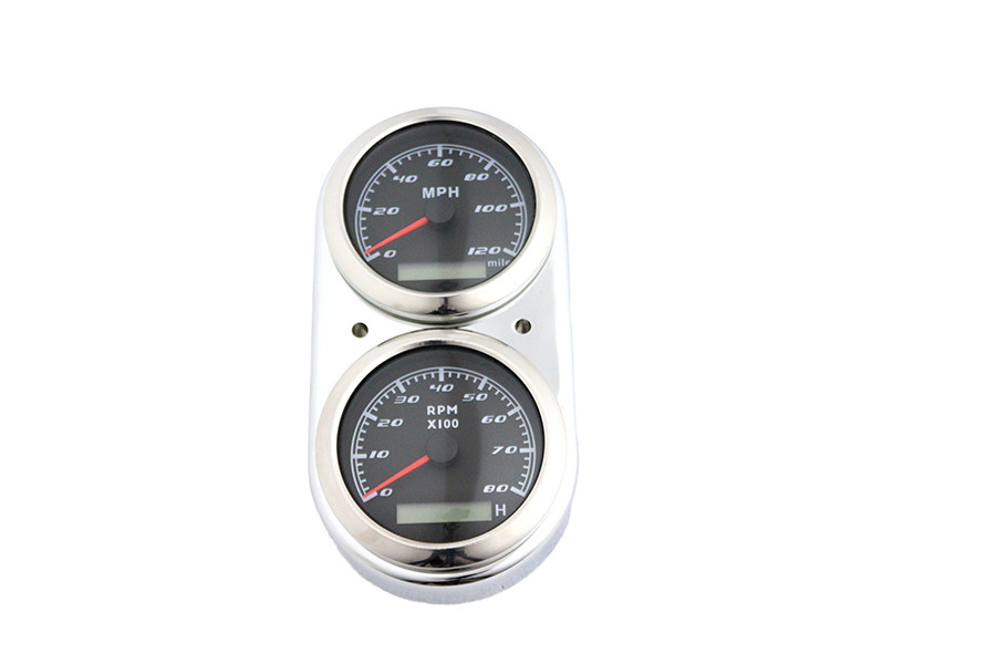 V-Twin #76450 *250 MOQ* - FXDL Dash Panel Chrome