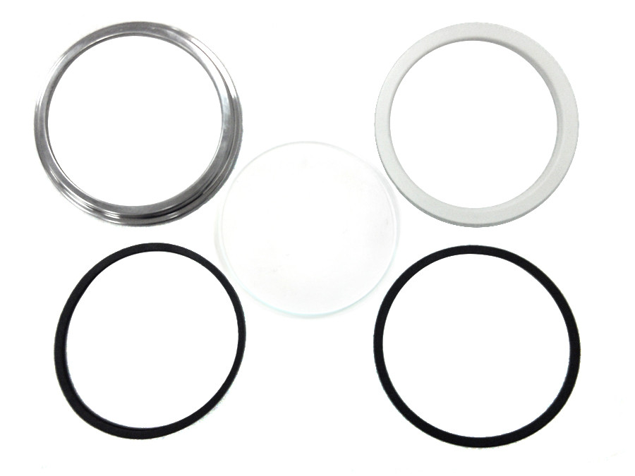 V-Twin #75419 - Replica Speedometer Bezel/Lens Kit