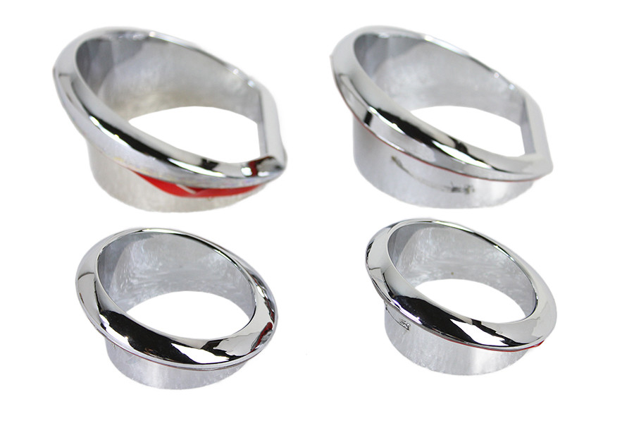 V-Twin #61400451 - Gauge Trim Kit Chrome