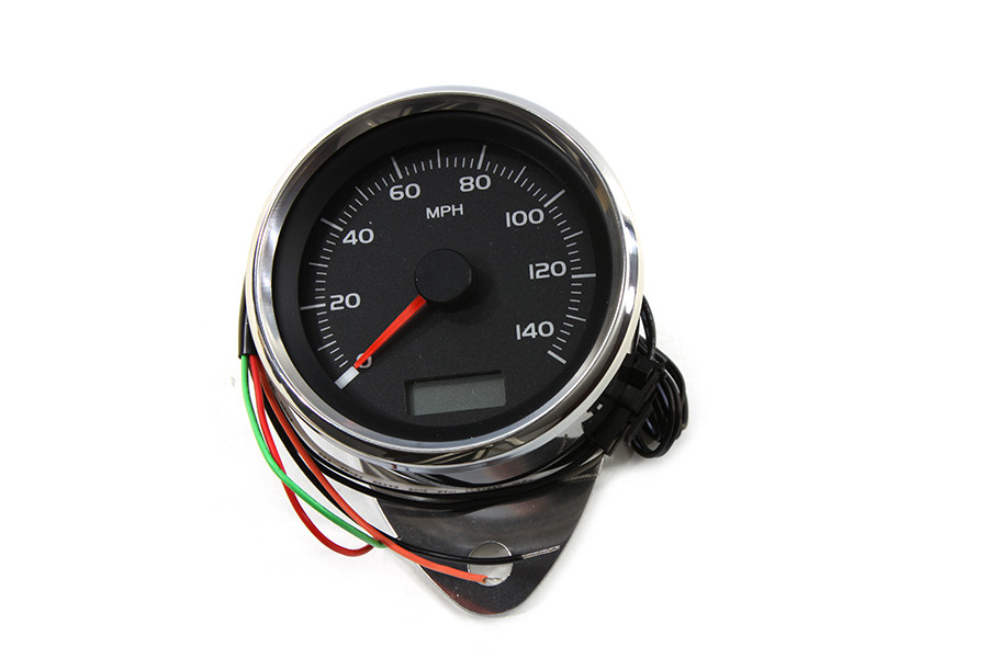 V-Twin #76698 - 80mm Mini Electronic Speedometer