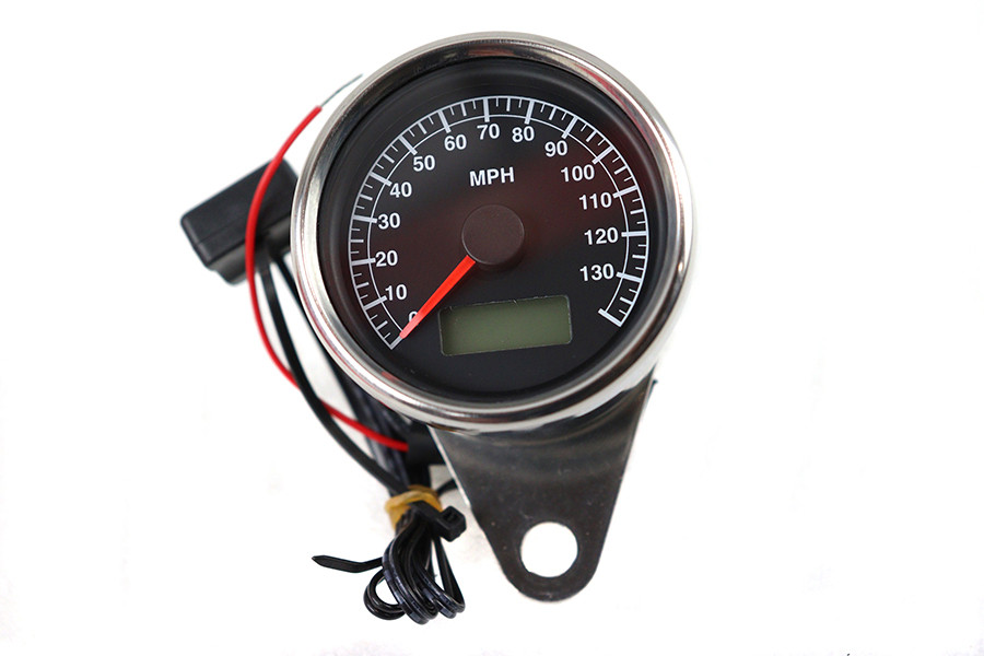 V-Twin #21-6887 - Mini Mechanical Speedometer with 2:1 Ratio
