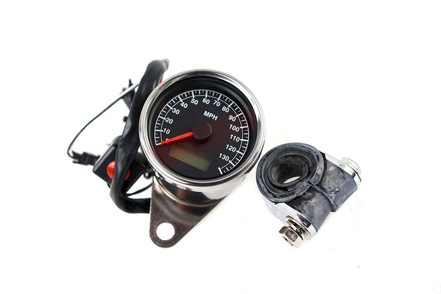 V-Twin #21-6887 - Mini Mechanical Speedometer with 2:1 Ratio