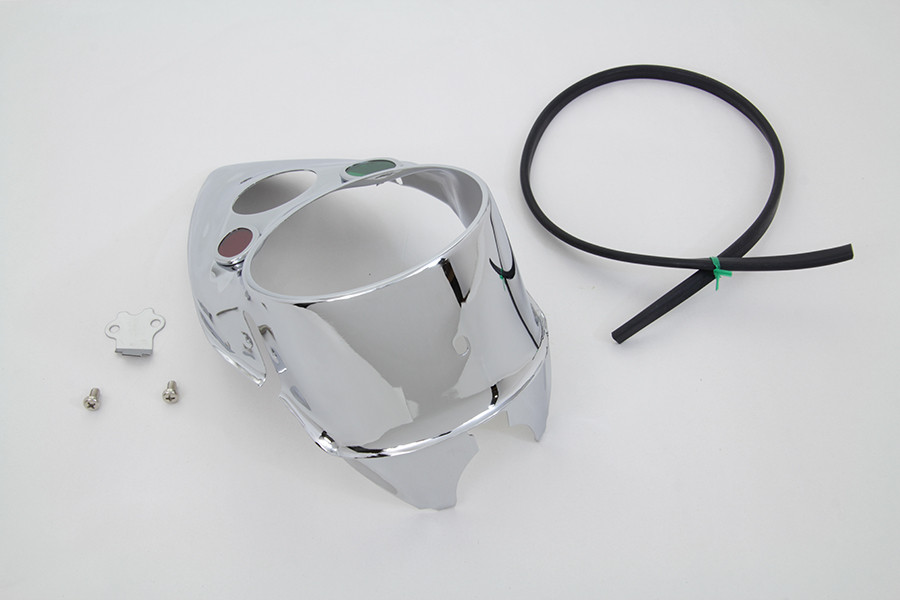 V-Twin - Chrome Cateye Dash Panel