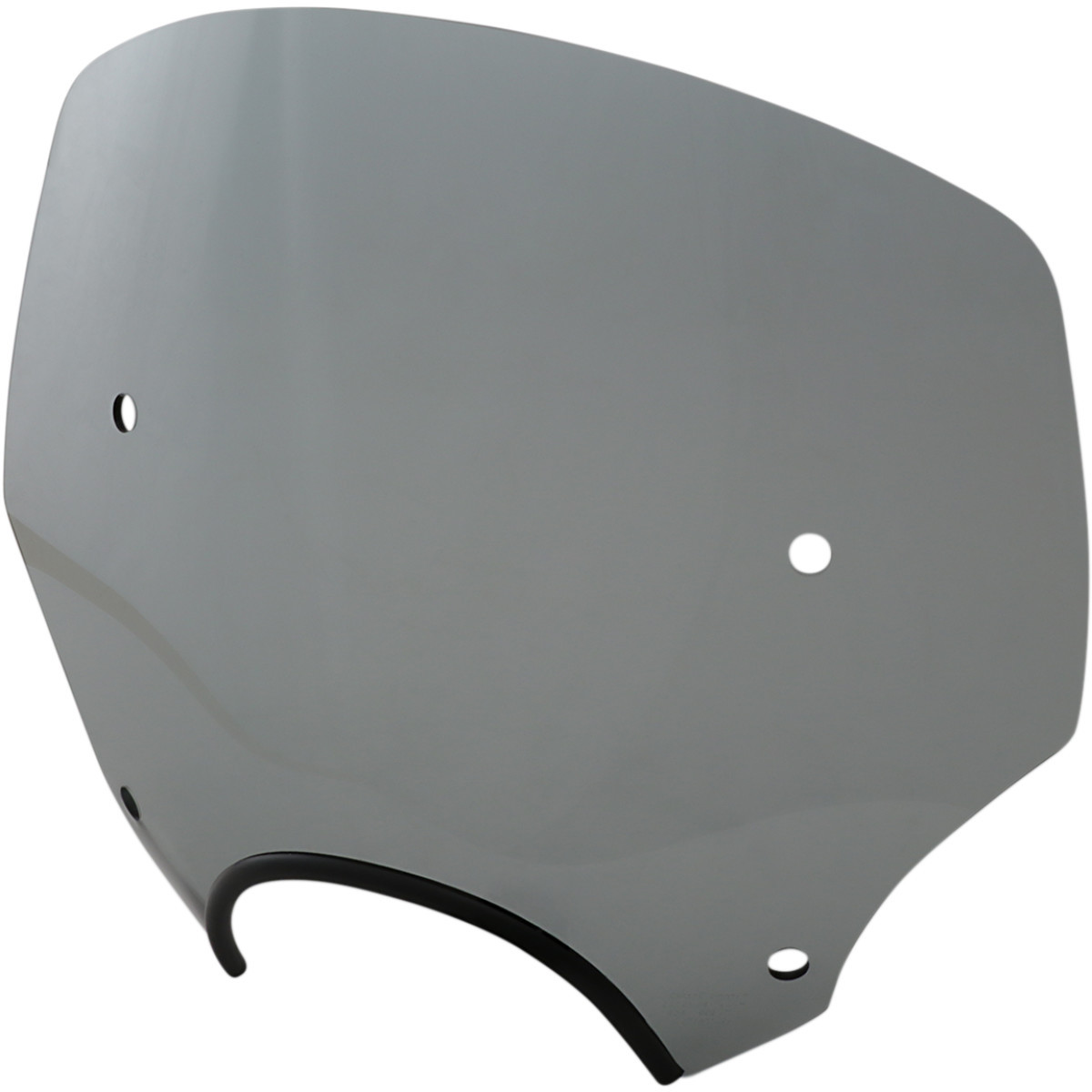 Memphis Shades #MEP5233 - El Paso Windshield - 13" - 7" Headlight Cutout - Black Smoke