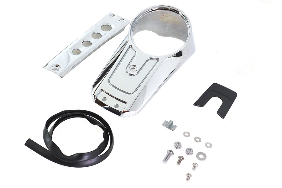 V-Twin #78881 - Dash Panel Kit Chrome