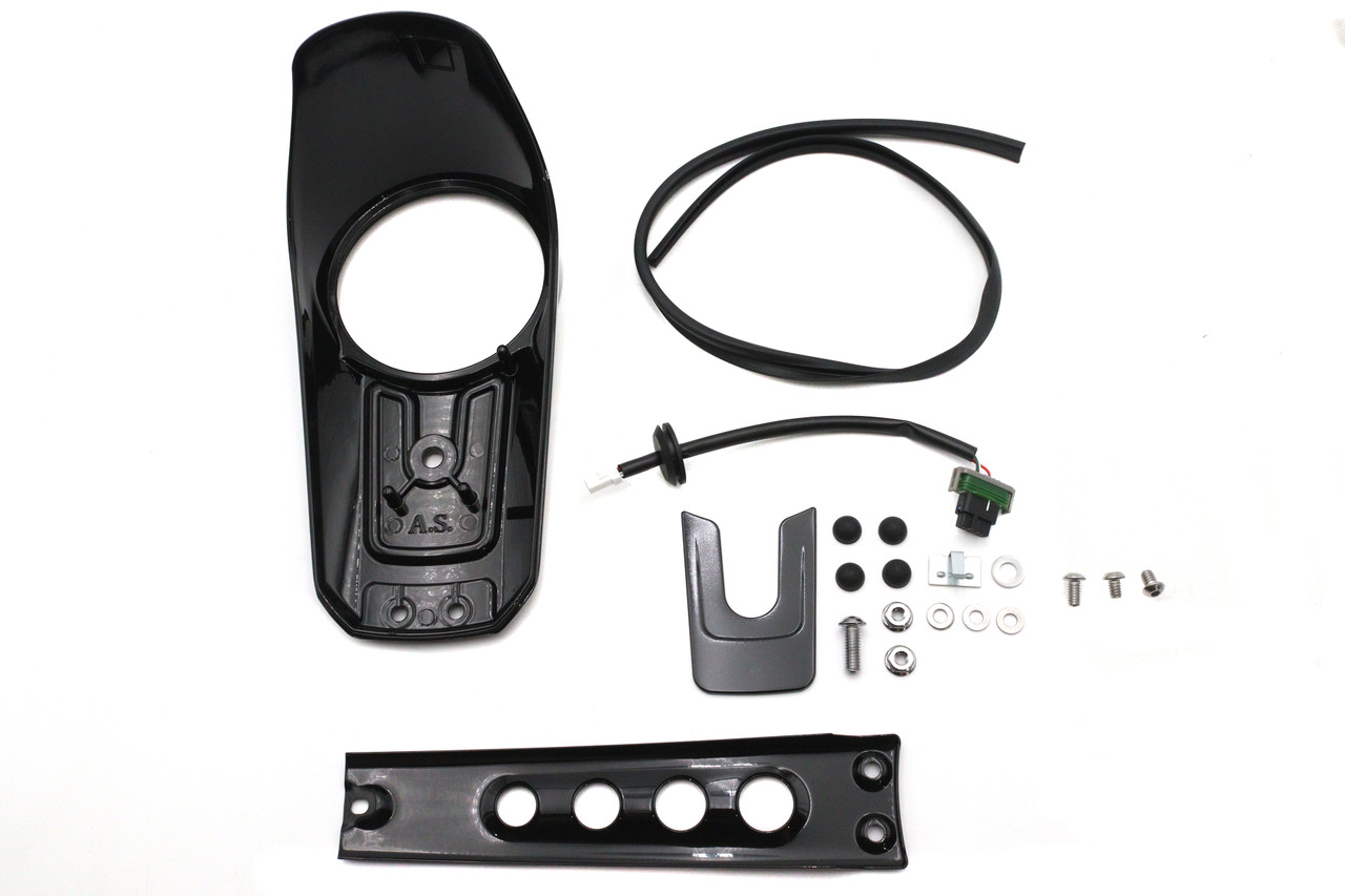 V-Twin #78881B - Dash Panel Kit Black