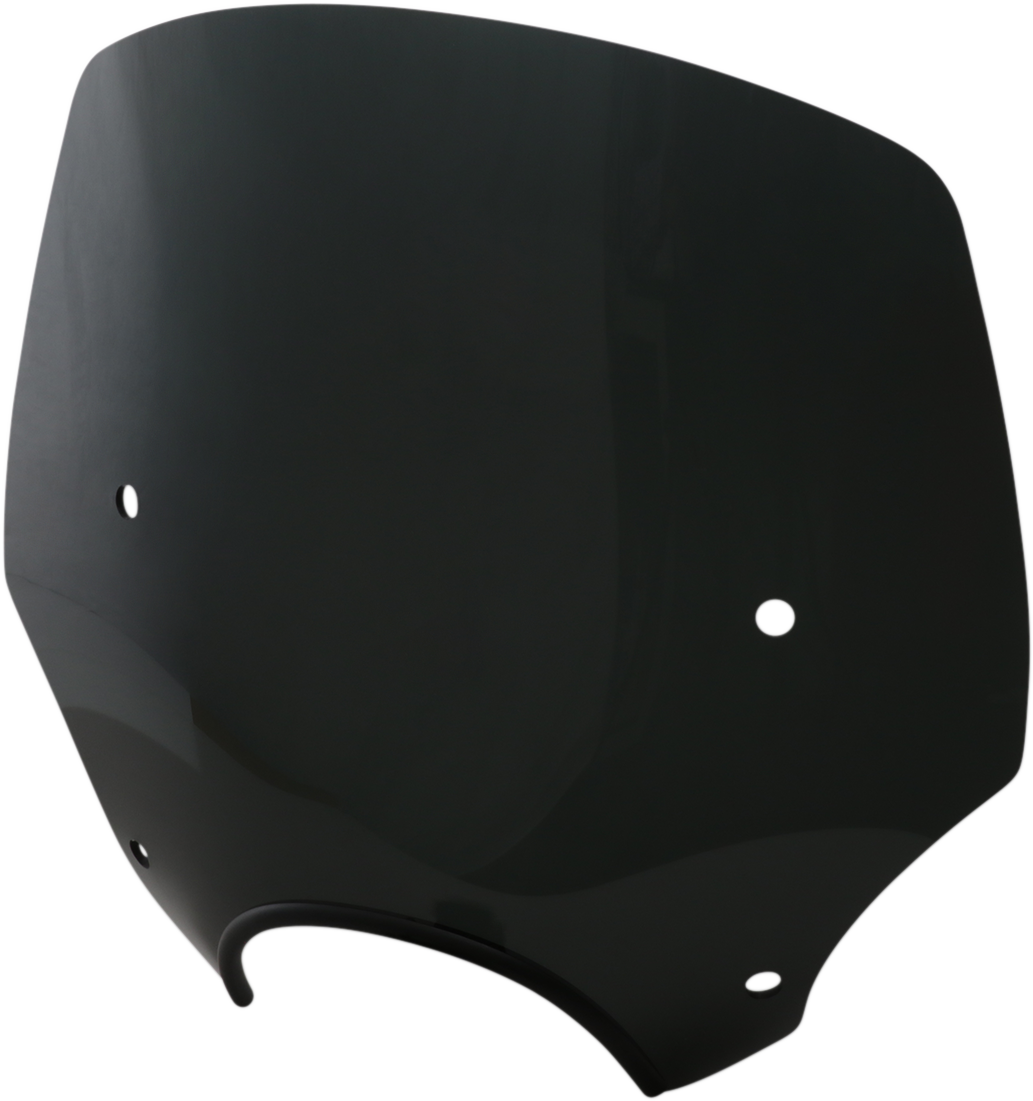 El Paso Windshield - 15" - 7" Headlight Cutout - Dark Black Smoke